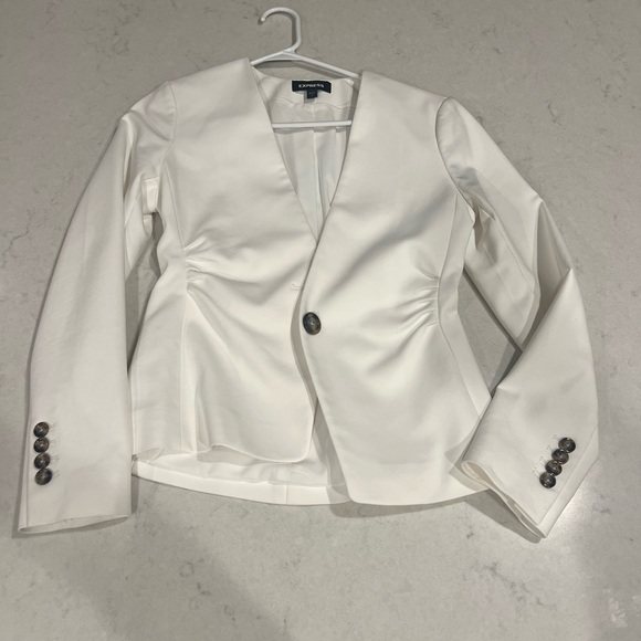 White Women's Blazer by Express - Picture 1 of 3